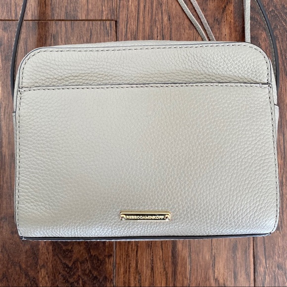 BNWT Rebecca Minkoff Taupe Leather Mini Bag - Picture 5 of 6
